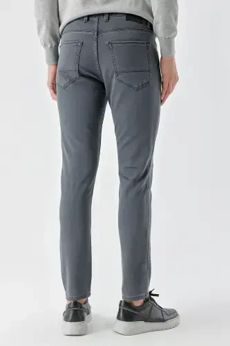 Modazone Erkek Füme Mevsimlik Pamuk 5 Cep Slim Fit Jean Pantolon - 4