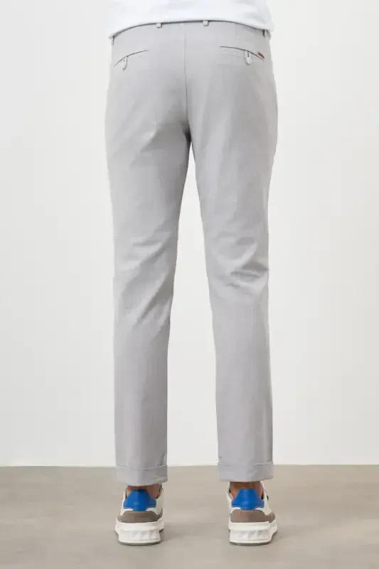 Modazone Мужские Серые Хлопковые Льняные Модные Трикотажные Джоггеры Slim Fit Спортивные Штаны - 3