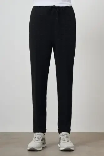 Modazone Мужские темно-синие модные зауженные спортивные брюки-джоггеры на шнурке 