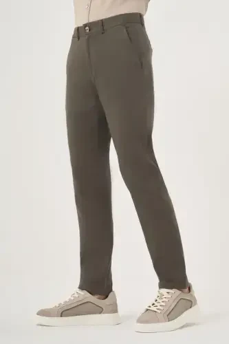 Modazone Мужские Зеленые Летние Хлопковые Чинос С Боковыми Карманами Slim Fit - MORVEN (1)