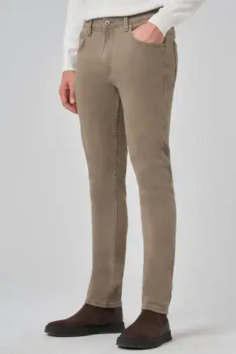 Modazone Мужской Бежевый Деним 5 Карман Slim Fit Jean Джинсы - 3