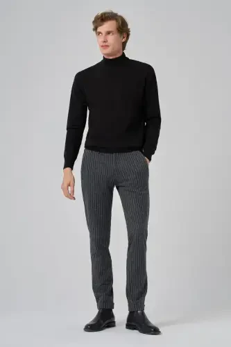 Modazone мужской черный базовый полуводолазка Dynamic Fit удобный трикотаж - 2