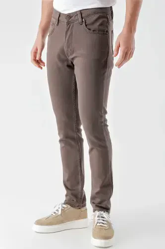 Modazone Мужской КОФЕ Сезонный Хлопок 5 Карманов Slim Fit Джинсы - 3