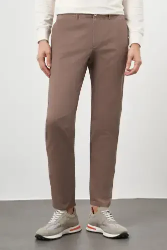 Modazone Мужской КОФЕ Хлопок Боковой Карман Slim Fit Брюки Чинос - 4
