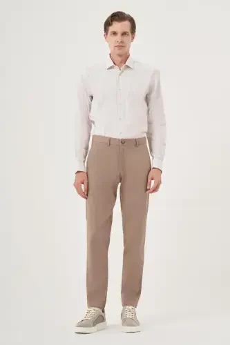 Modazone мужской норковый летний хлопковый боковой карман Slim Fit брюки чинос - MORVEN (1)