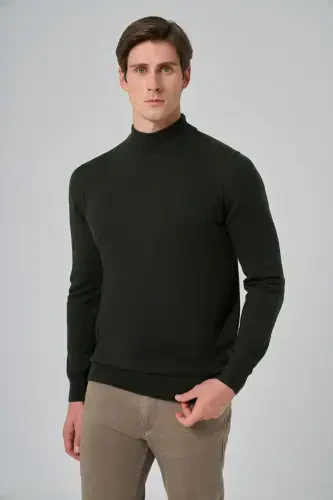 Modazone Мужской хаки Basic Полуводолазка Dynamic Fit Свободный крой Трико - 3