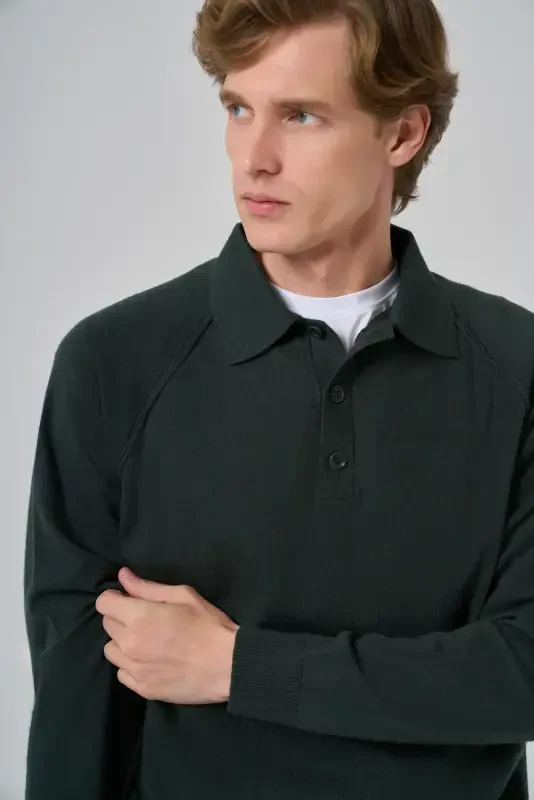 Modazone Мужской хаки Trend Core Spun Polo воротник Dynamic Fit Свободный крой Трикотаж - 3