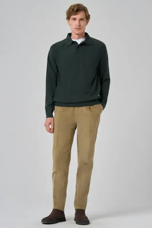 Modazone Мужской хаки Trend Core Spun Polo воротник Dynamic Fit Свободный крой Трикотаж - 4