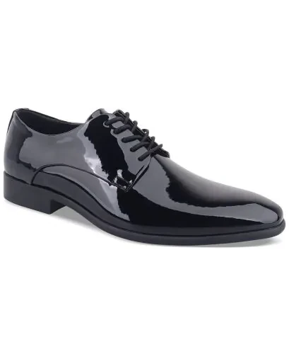 Men's Walkerr Lace-Up Dress Shoes, Exclusively at Modazone-Black - ALFANI