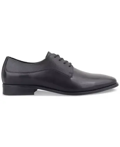 Men's Jefferson Leather Dress Shoes, Exclusively at Modazone - Black Leather - ALFANI (1)