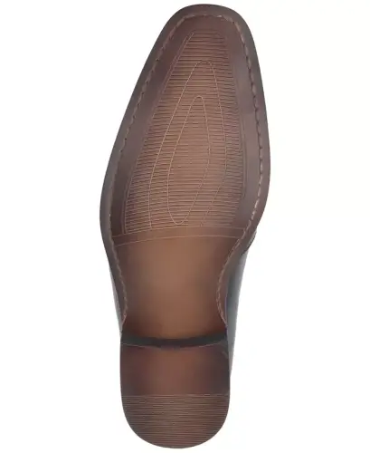 Men's Jefferson Leather Dress Shoes, Exclusively at Modazone - Black Leather - 5