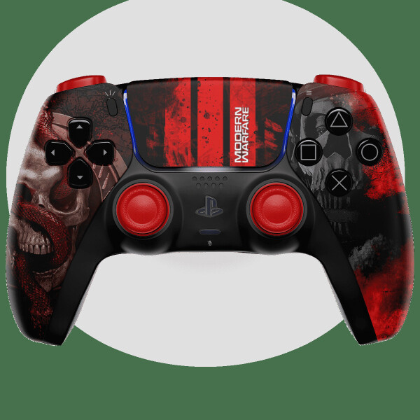 MODDEDZONE Original Custom UN-Modded Wireless Controller for Playstation 5 Controller/Compatible with PS5 Controller Warfare 3 - 5