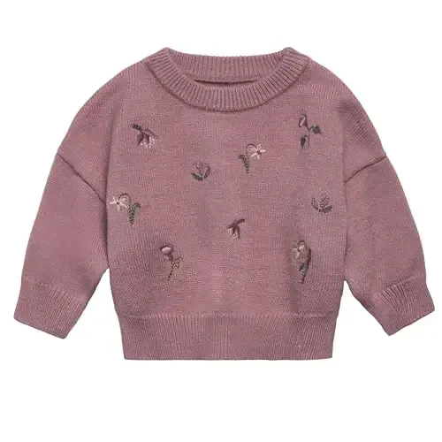 Modern Moments by Gerber Baby Embroidered Sweater Knit Top - 1