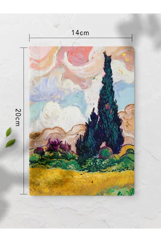 Modern Art Themed Notebook Set - 4 Pieces - 14cm*20cm - 64 Pages - Plain - Art - 5