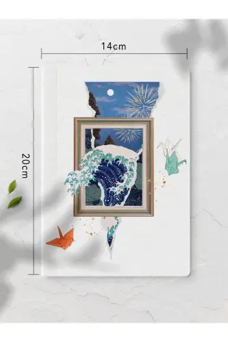 Modern Art Themed Notebook Set - 4 Pieces - 14cm*20cm - 64 Pages - Unlined-Art - 4