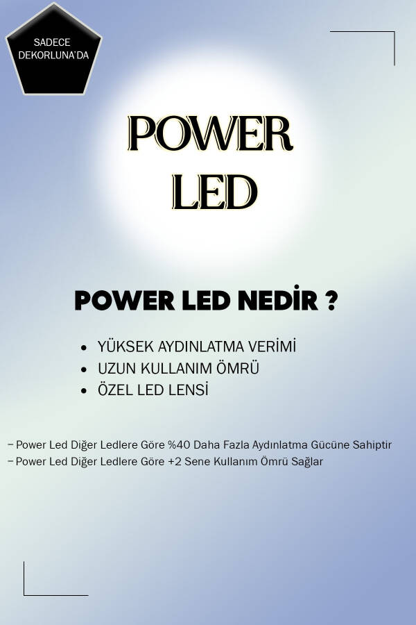 Modern Bolivya Tekli Krom Sarkıt Led Beyaz Power Ledli Salon Mutfak Oda Hol Ledli Avize, 25x70 - 2