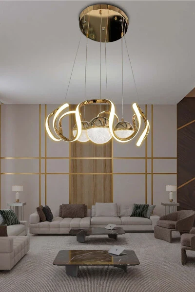 Modern Chandelier 3 Color 3 Ball LED Chandelier Living Room - Sitting Room LED Chandelier - 5