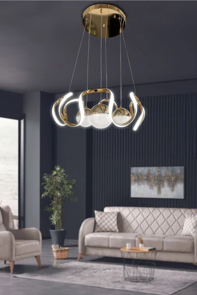 Modern Chandelier 3 Color 3 Ball LED Chandelier Living Room - Sitting Room LED Chandelier - 6