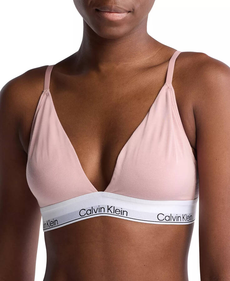 Modern Cotton Lightly Lined Triangle Bralette QF5650 Subdued - 1