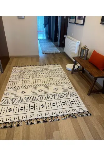 Modern Digital Print Washable Non-Slip Base Decorative Living Room Rug Kitchen Rug Runner - VOPTEKS (1)