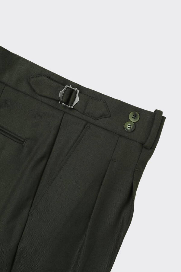 Modern Double Pleated Men's Trousers - 12