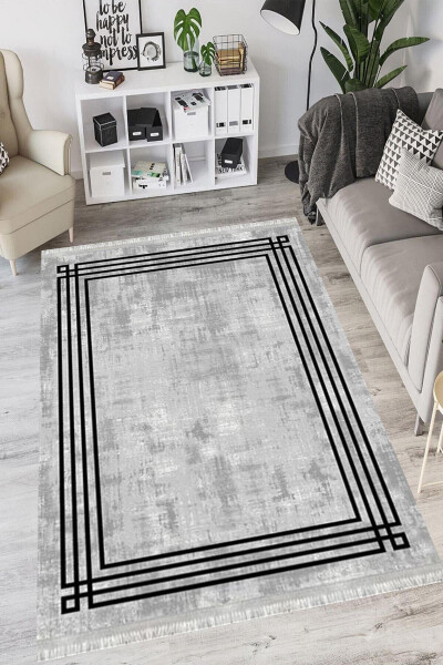 Modern Eco Dot Non-Slip Washable Antibacterial Digital Print Modern Rug Runner - 2