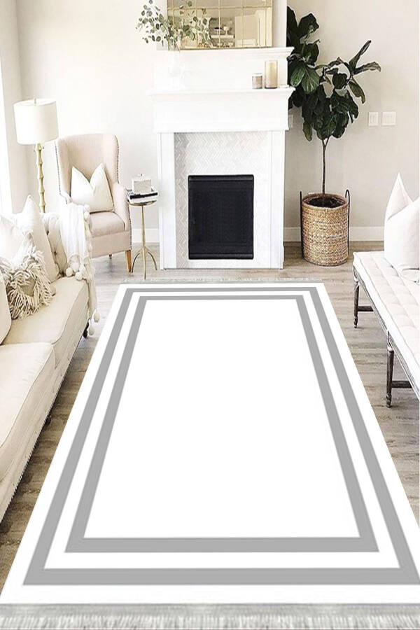 Modern Eco Dot Non-Slip Washable Antibacterial Digital Print Modern Rug Runner - 6