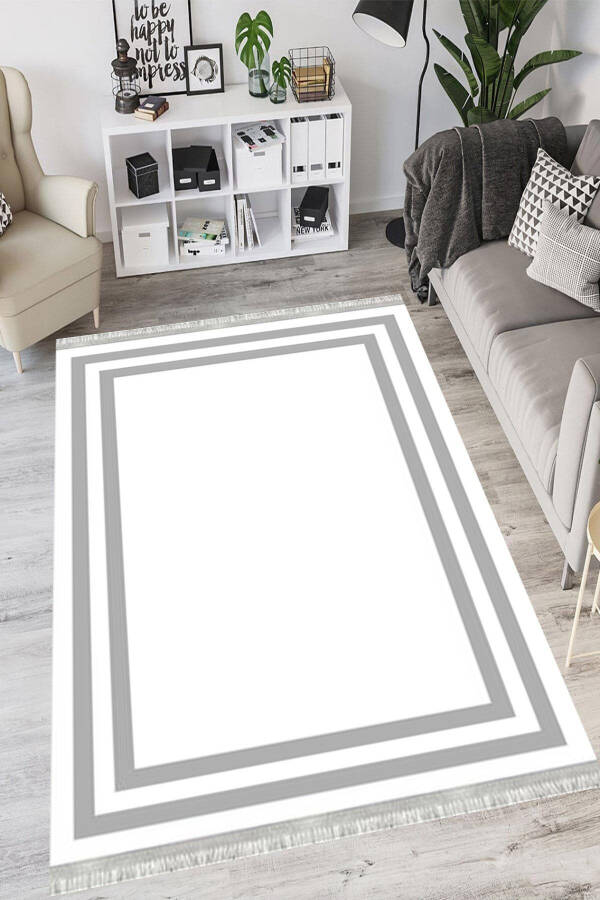 Modern Eco Dot Non-Slip Washable Antibacterial Digital Print Modern Rug Runner - 7