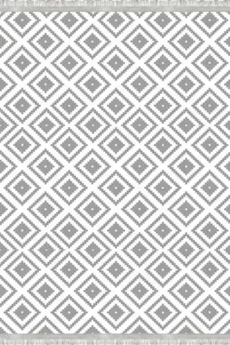 Modern Eco Punto Anti-Slip Washable Antibacterial Digital Print Modern Carpet Runner-GRAY - 3