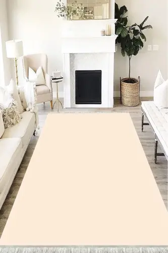 Modern Eco Punto Non-Slip Washable Antibacterial Digital Print Modern Carpet Rug-CREAM 
