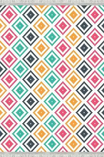 Modern Eco Punto Non-Slip Washable Antibacterial Digital Print Modern Carpet Rug-MIXED - 3