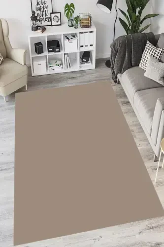 Modern Eco Punto Non-Slip Washable Antibacterial Digital Print Modern Carpet Runner-COFFEE - MOTTO HALI (1)