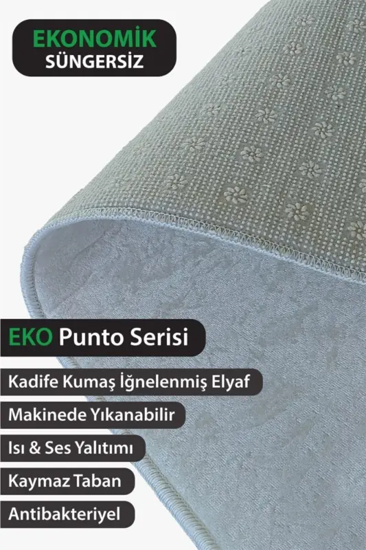 Modern Eco Punto Non-Slip Washable Antibacterial Digital Print Modern Carpet Runner-COFFEE - 3