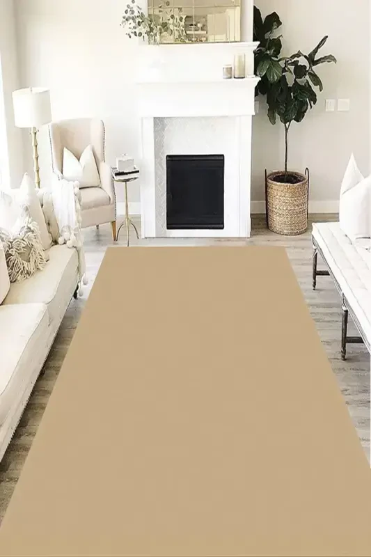 Modern Eco Punto Non-Slip Washable Antibacterial Digital Printing Modern Carpet Runner-COFFEE 1 - 4