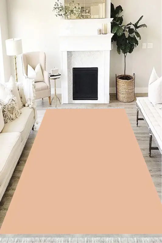 Modern Eco Punto Non-Slip Washable Antibacterial Digital Printing Modern Carpet Runner-POWDER - MOTTO HALI