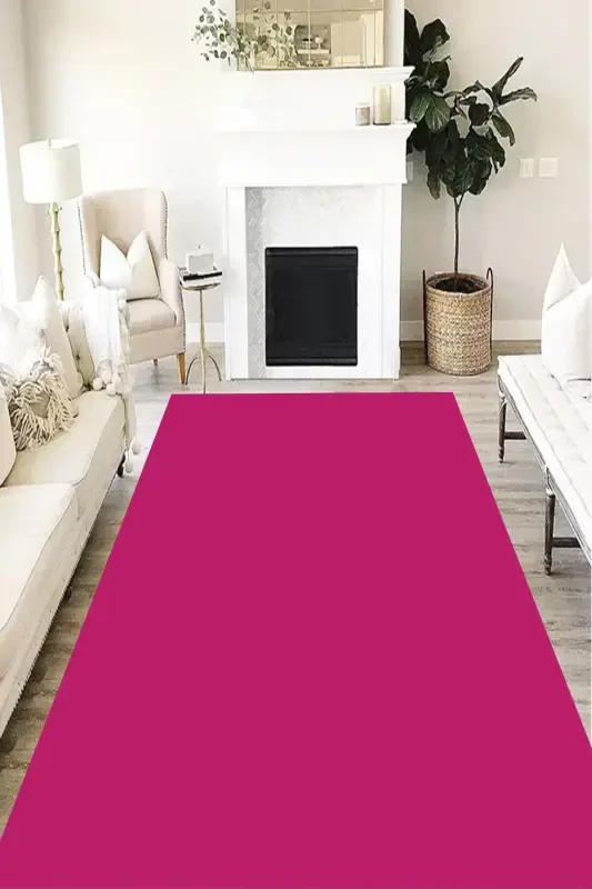 Modern Eco Punto Non-Slip Washable Antibacterial Digital Printing Modern Carpet Runner-PURPLE - 1