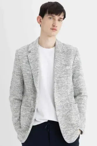 Modern Fit Half-Lined Blazer Jacket C6000AX24SP - 1