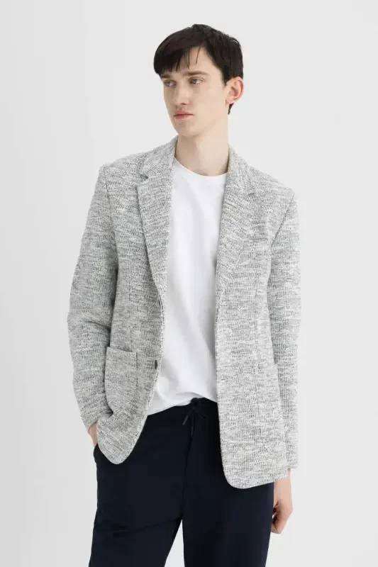 Modern Fit Half-Lined Blazer Jacket C6000AX24SP - 3