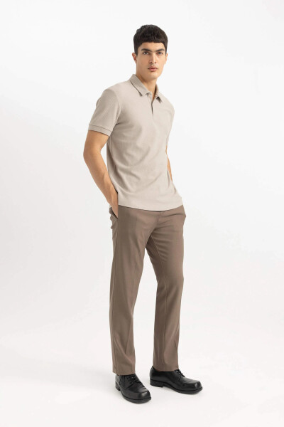 Modern Fit Short Sleeve Polo Shirt Grey - 9