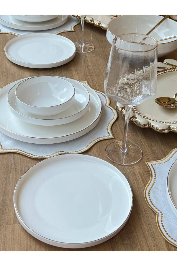 Modern Gold Dinner Set 44 Pieces 6 Person - 3