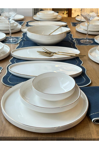 Modern Gold Dinner Set 53 Pieces 6 Person - 11