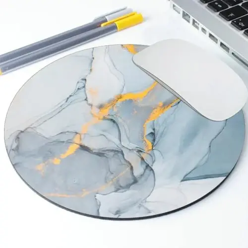 Modern Marbling Round Mouse pad Customized Mousepad Non-Slip Rubber Base Mouse Pads for Computers Laptop Office Desk Accessories Mouse pad - 2