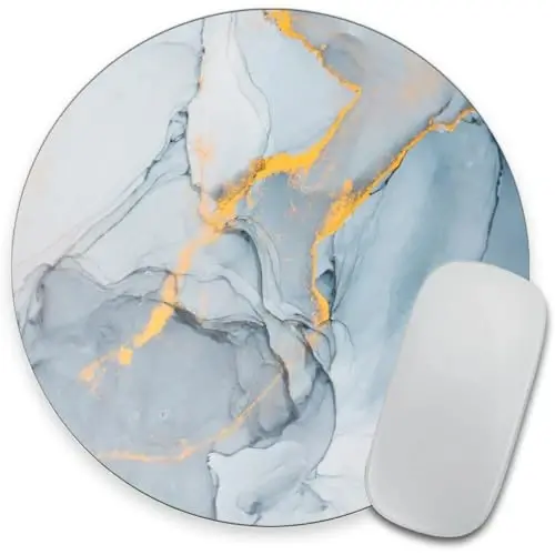 Modern Marbling Round Mouse pad Customized Mousepad Non-Slip Rubber Base Mouse Pads for Computers Laptop Office Desk Accessories Mouse pad - 1
