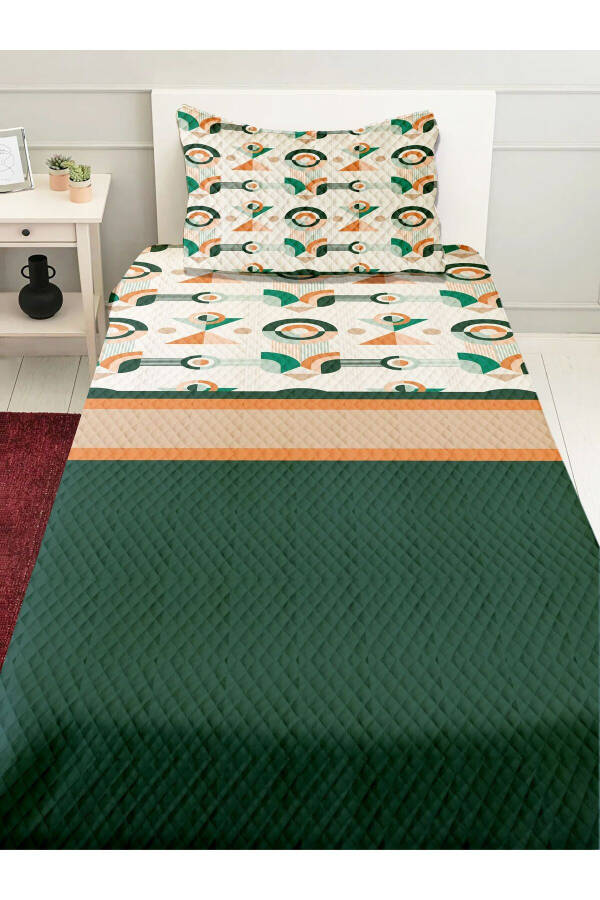 Modern Minimal Pattern Printed Single and Child Blanket Set - 4