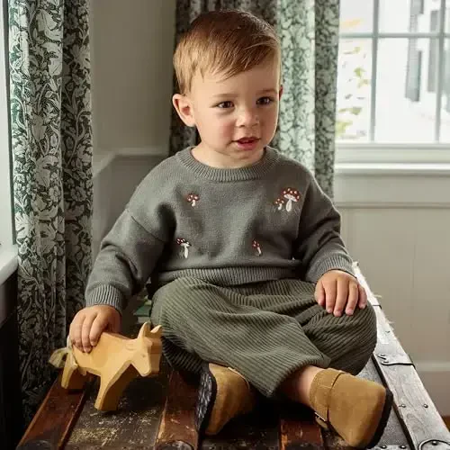 Modern Moments by Gerber Baby Kashtado'zli Sviter Trikotaj Tepaligi - 4