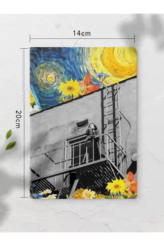 Modern Sanat Temalı Defter Seti - 4 Adet - 14cm*20cm - 64 Sayfa - Çizgisiz-Sanat - 3