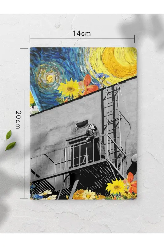 Modern Sanat Temalı Defter Seti - 4 Adet - 14cm*20cm - 64 Sayfa - Çizgisiz-Sanat - 3