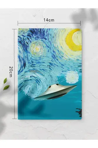 Modern Sanat Temalı Defter Seti - 4 Adet - 14cm*20cm - 64 Sayfa - Çizgisiz-Sanat - 4
