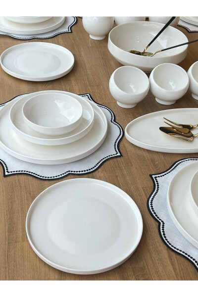 Modern Simple 44 Piece 6 Person Dinner Set - 9