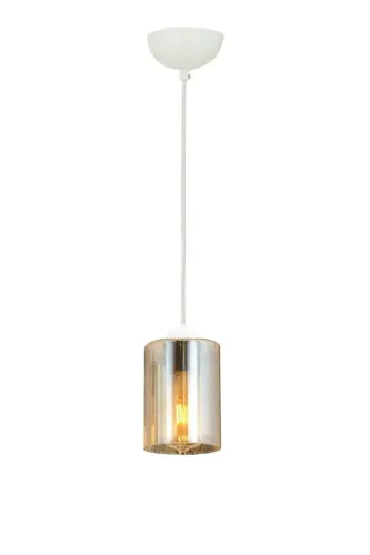 Modern Sports Model White Single Balcam Genuine Glass Pendant Chandelier-WHITE 